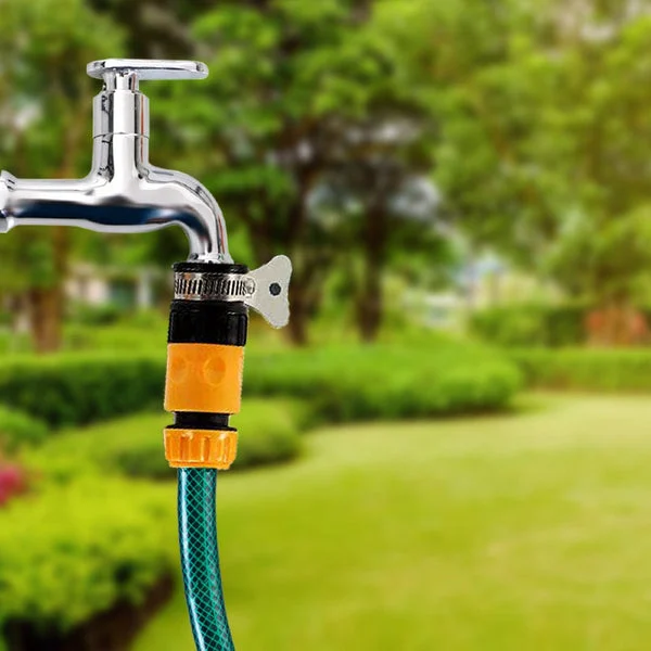 1 /2 inch Plastic Garden Water Hose Quick Connector with Aqua Water Adapter