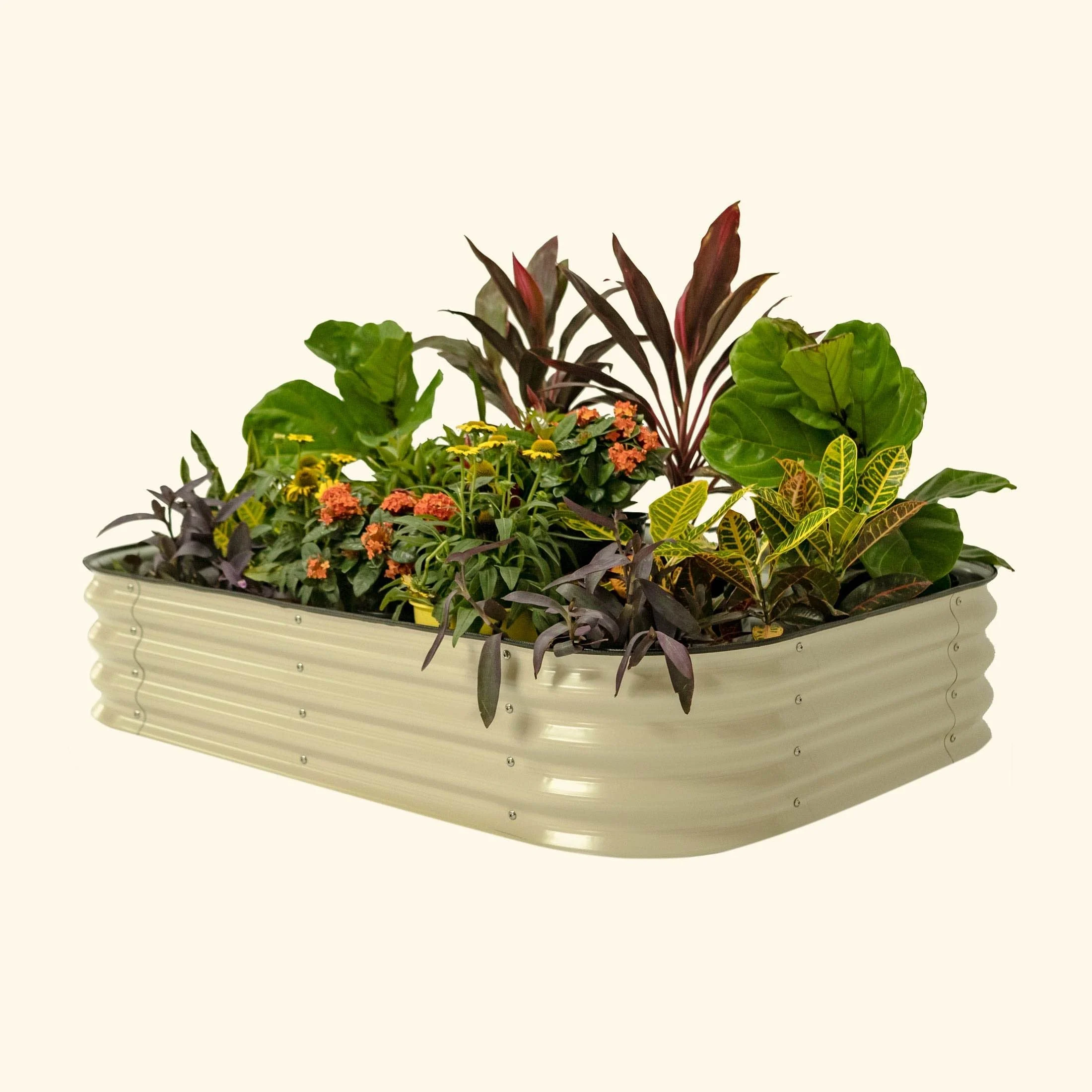 11-tall-6-in-1-medium-modular-metal-raised-garden-bed-kit.webp 11" Tall 6 In 1 Medium Modular Metal Raised Garden Bed Kit