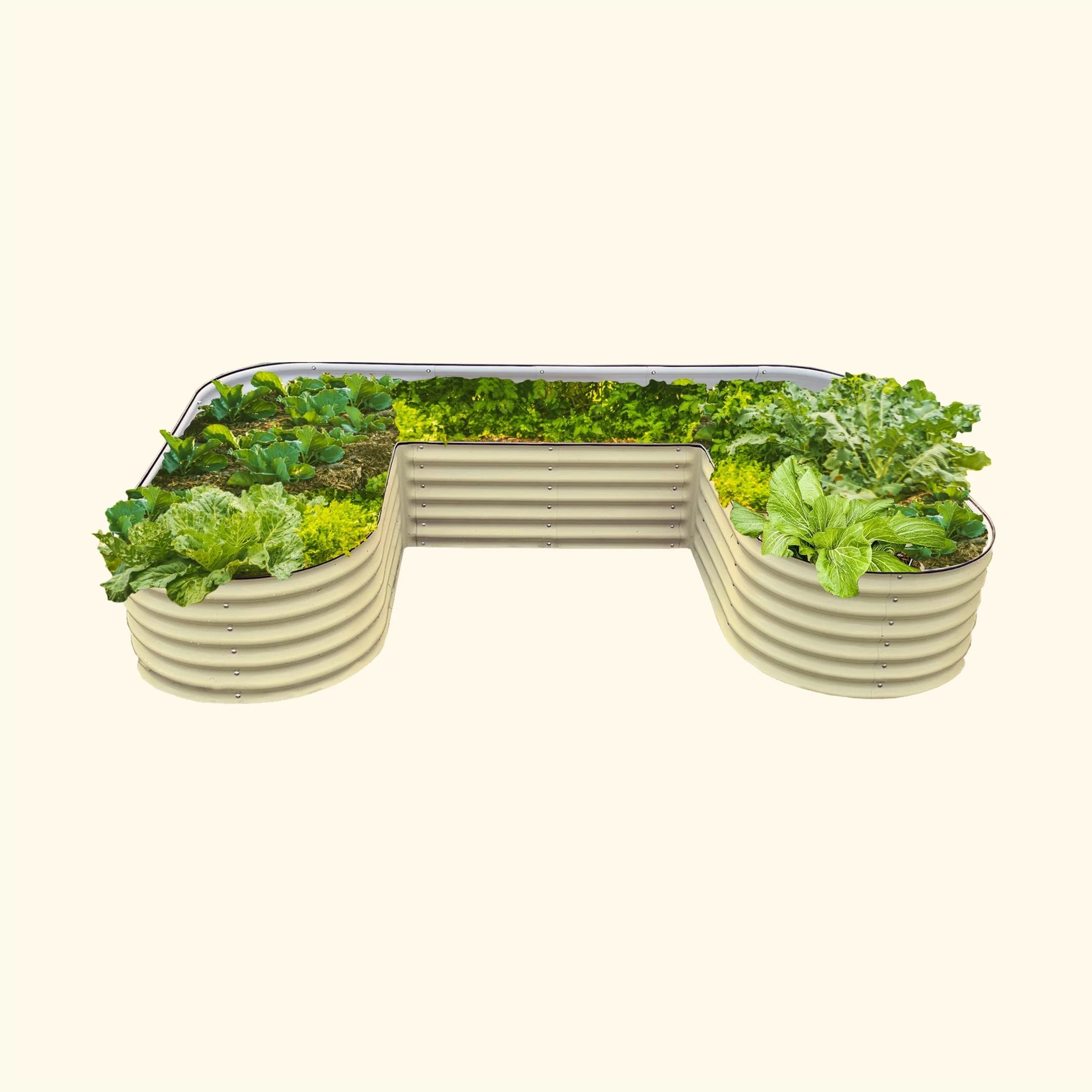 17" Tall U-Shaped Raised Garden Bed Kit - Standard Size