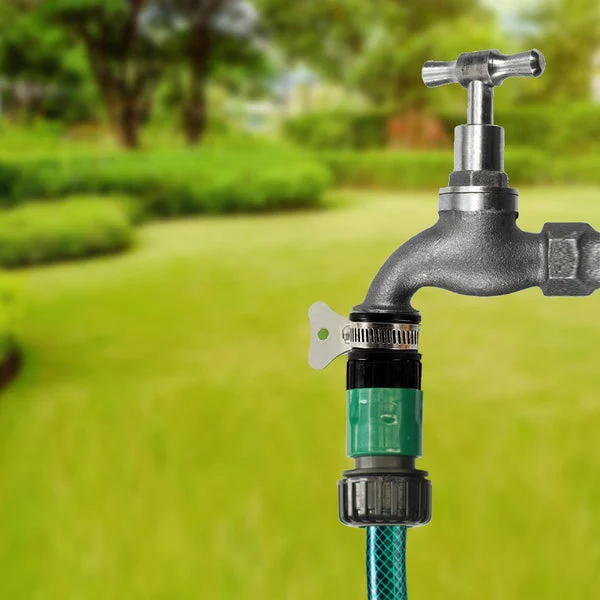 3 /4 inch Plastic Garden Water Hose Quick Connector with Aqua Water Adapter