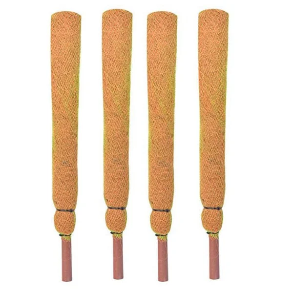 3 Feet Coir Moss Stick /Coco Pole for Climbing Indoor Plants (Set of 4)