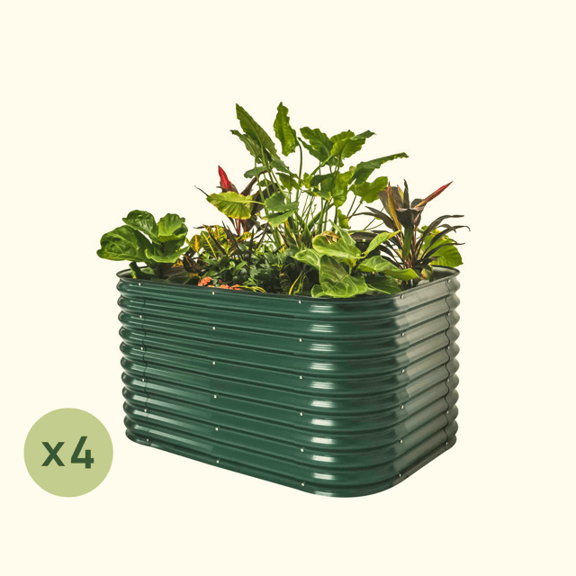 4-pack-32-extra-tall-6-in-1-medium-modular-metal-raised-garden-bed-kit.png 4-Pack 32" Extra Tall 6 In 1 Medium Modular Metal Raised Garden Bed Kit