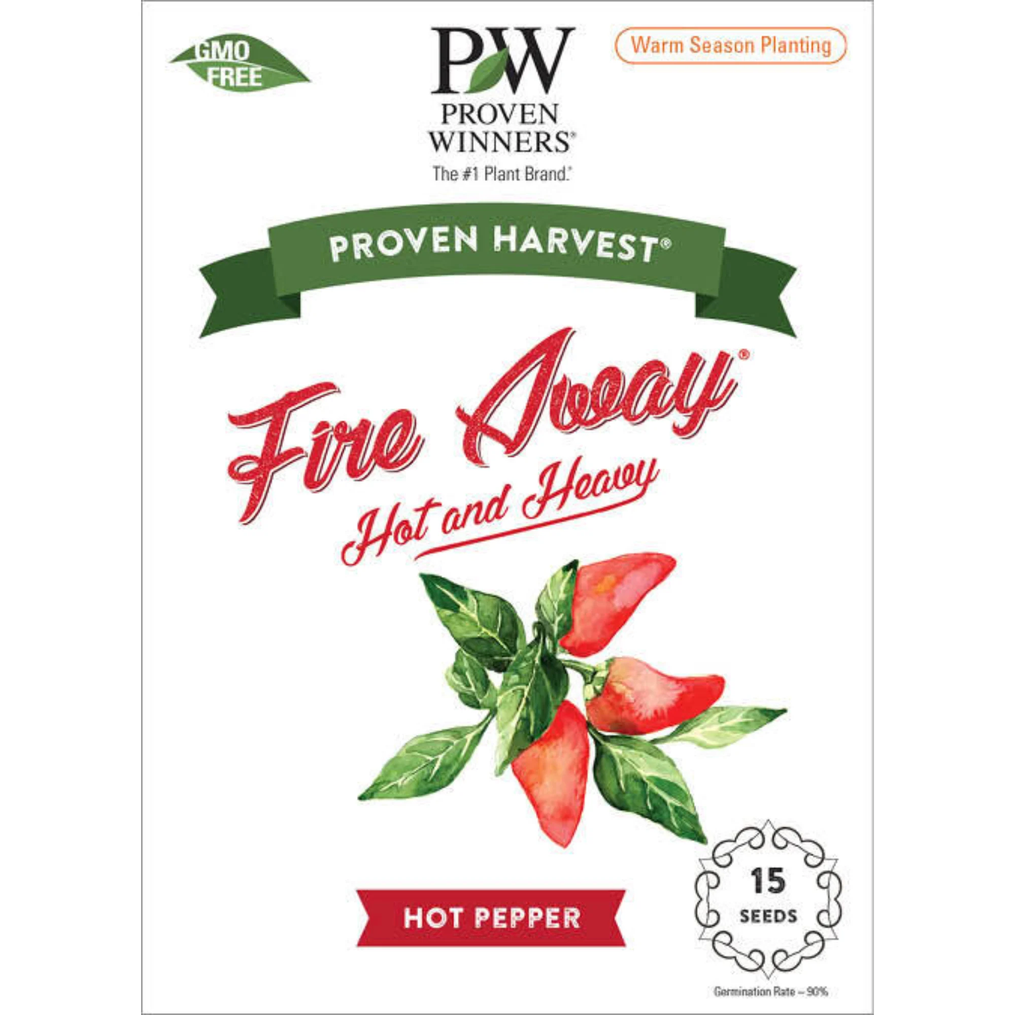 Seeds Fire Away 'Hot and Heavy' Hot Pepper (Capsicum)
