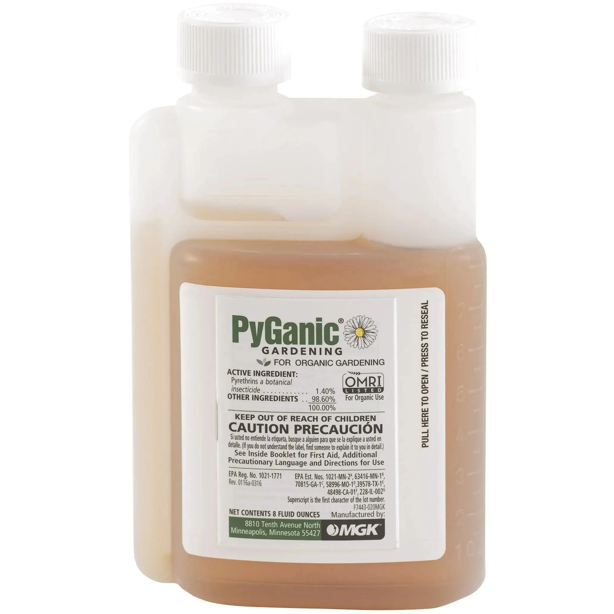 PyGanic Gardening Pyrethrins Concentrate OMRI, 8 oz