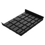 Botanicare 4’Wx3’L Black ABS End Tray