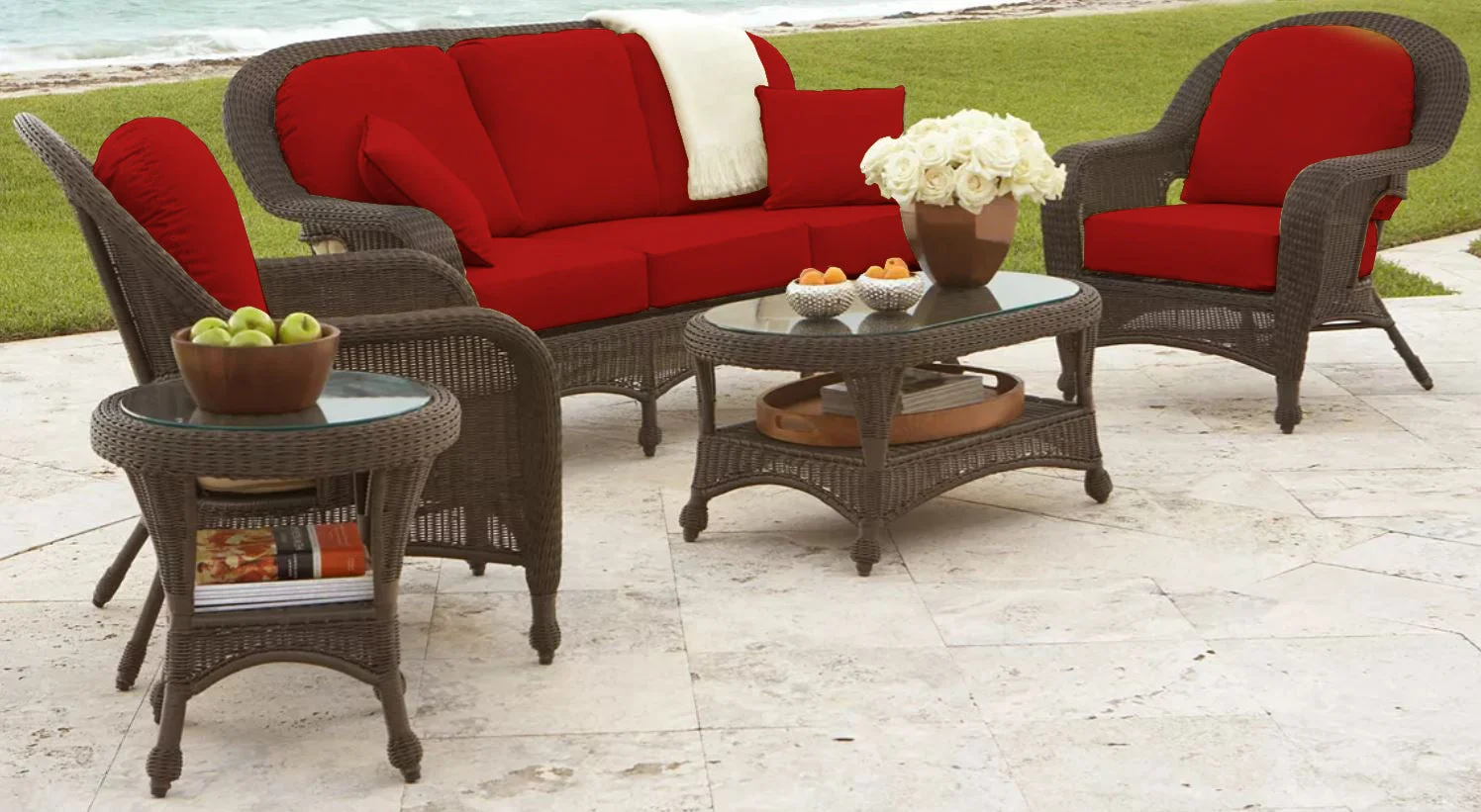 Bristol 4 Piece Seating Group - Jockey Red
