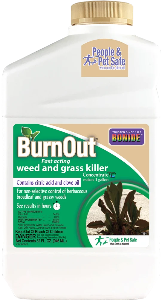 BurnOut® Fast-Acting Weed & Grass Killer Concentrate - 32 oz