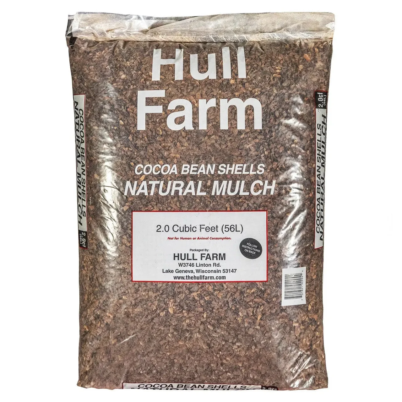 Cocoa Bean Shell Mulch Organic, 2 cu ft