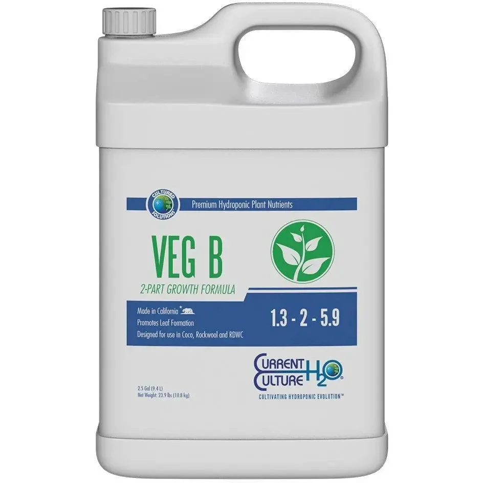 Cultured Solutions™ Veg B, 2.5 gal