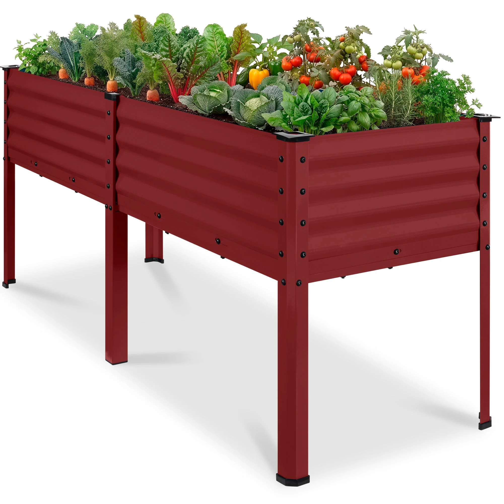 elevated-galvanized-metal-garden-bed-w-corner-protectors-72x24x30in.webp Elevated Galvanized Metal Garden Bed w/ Corner Protectors - 72x24x30in