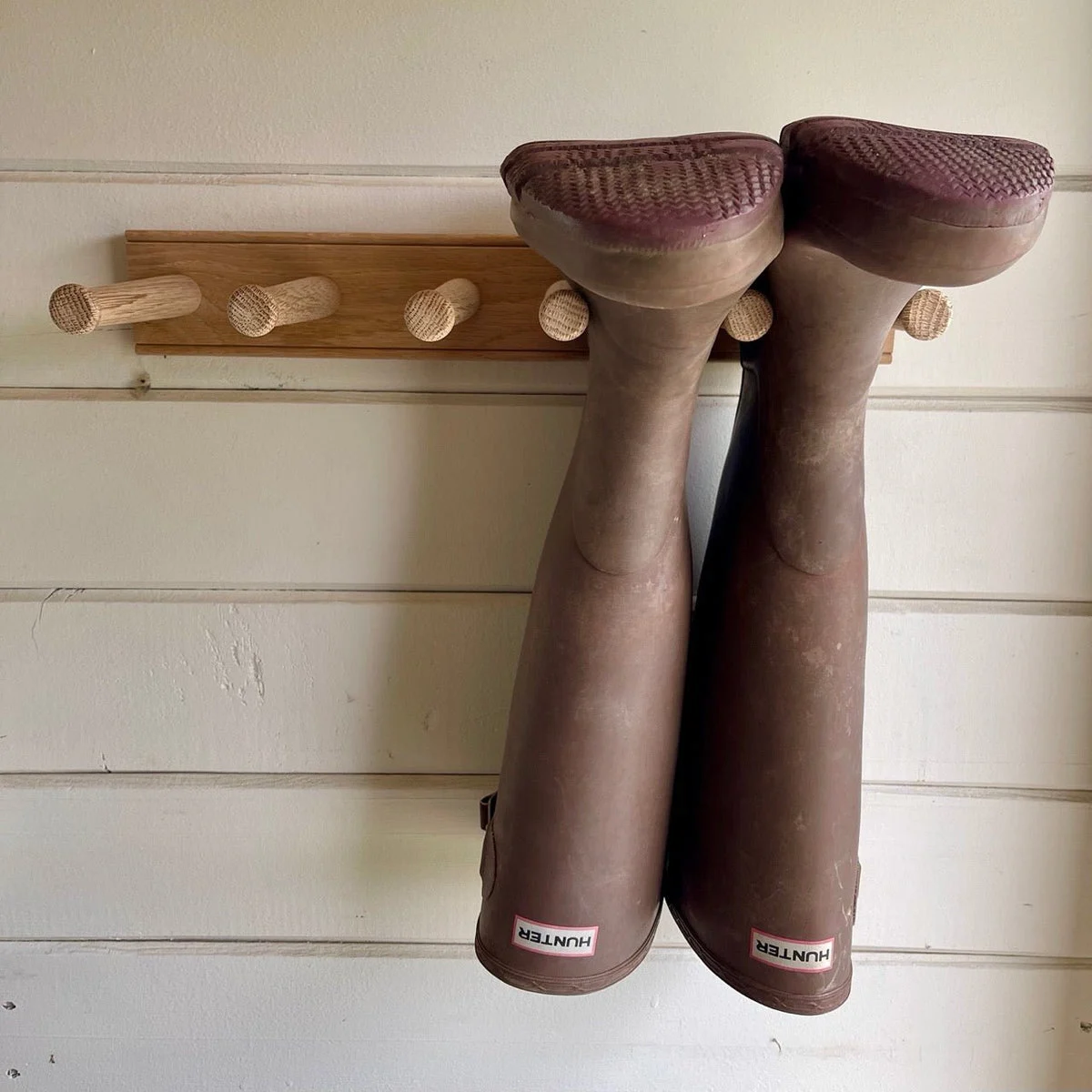 english-wellington-boot-rack-white-oak-2-pair.webp English Wellington Boot Rack - White Oak 2 Pair