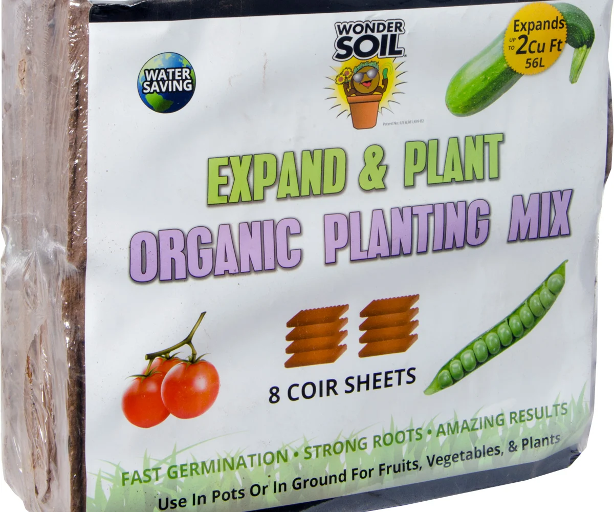 Expand & Plant Organic Coir Sheet, pack of 8 (4/cs