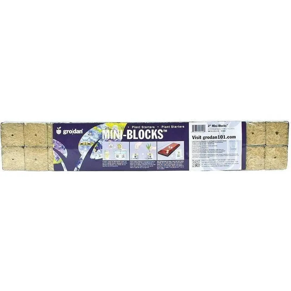 Grodan Starter MINI-BLOCKS, 2" | Pack of 24