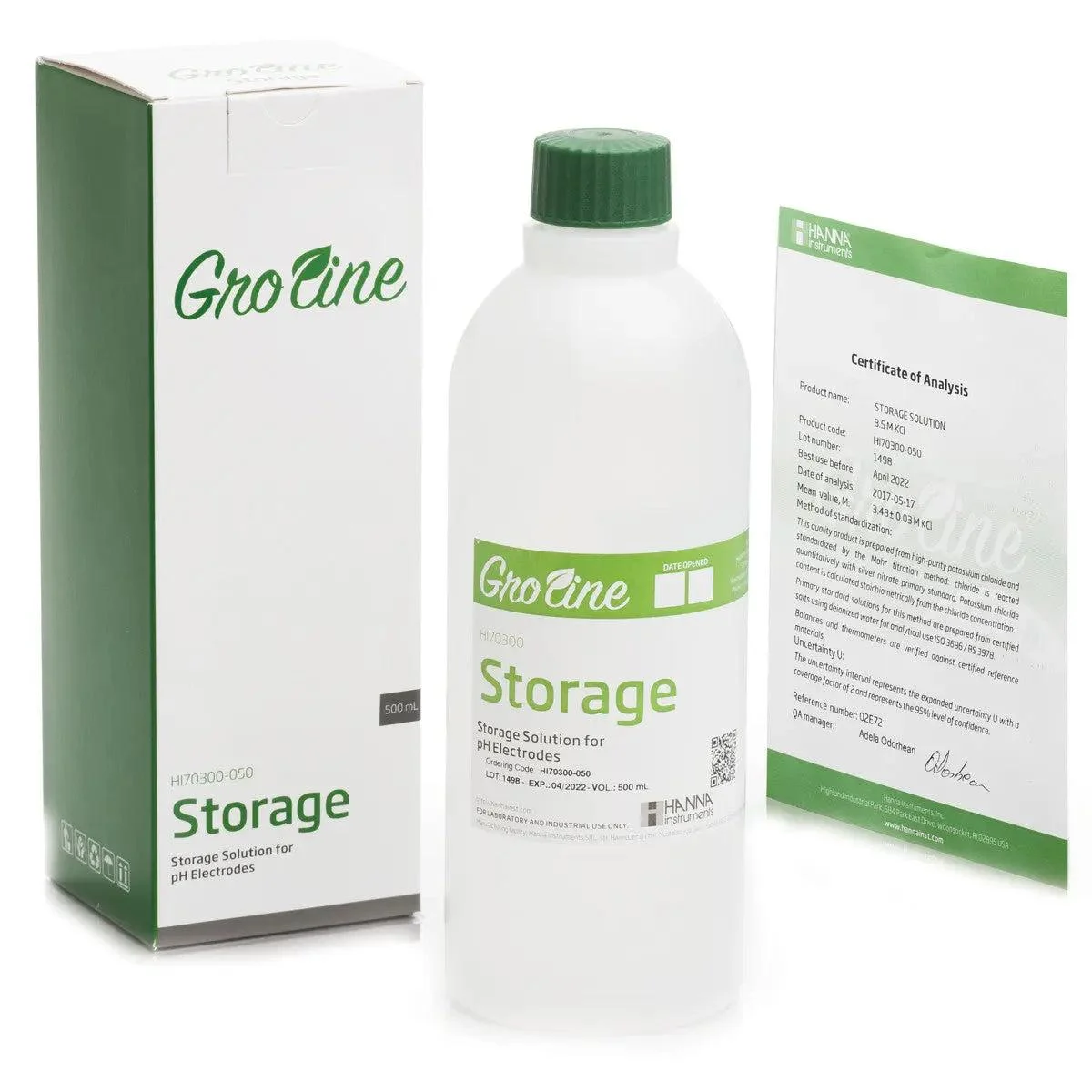 HANNA GroLine pH Electrode Storage Solution