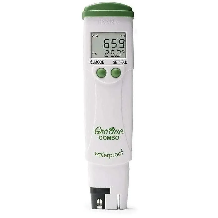 HANNA GroLine Waterproof 3 in 1 pH/EC/TDS/Temp Tester