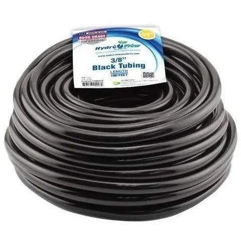 hydro-flow-vinyl-tubing-black-3-8-id-1-2-od-10.webp Hydro Flow Vinyl Tubing Black, 3/8" ID - 1/2" OD, 10'