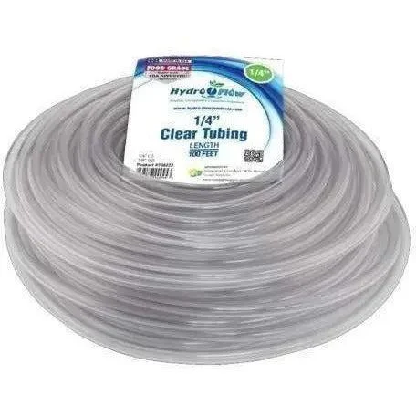 Hydro Flow Vinyl Tubing Clear, 1/4" ID - 3/8" OD, 100'