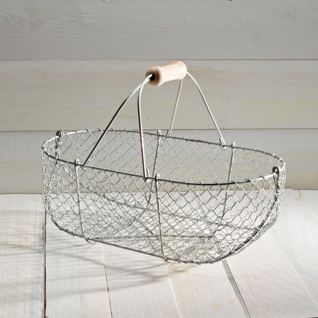 Medium Galvanized Basket