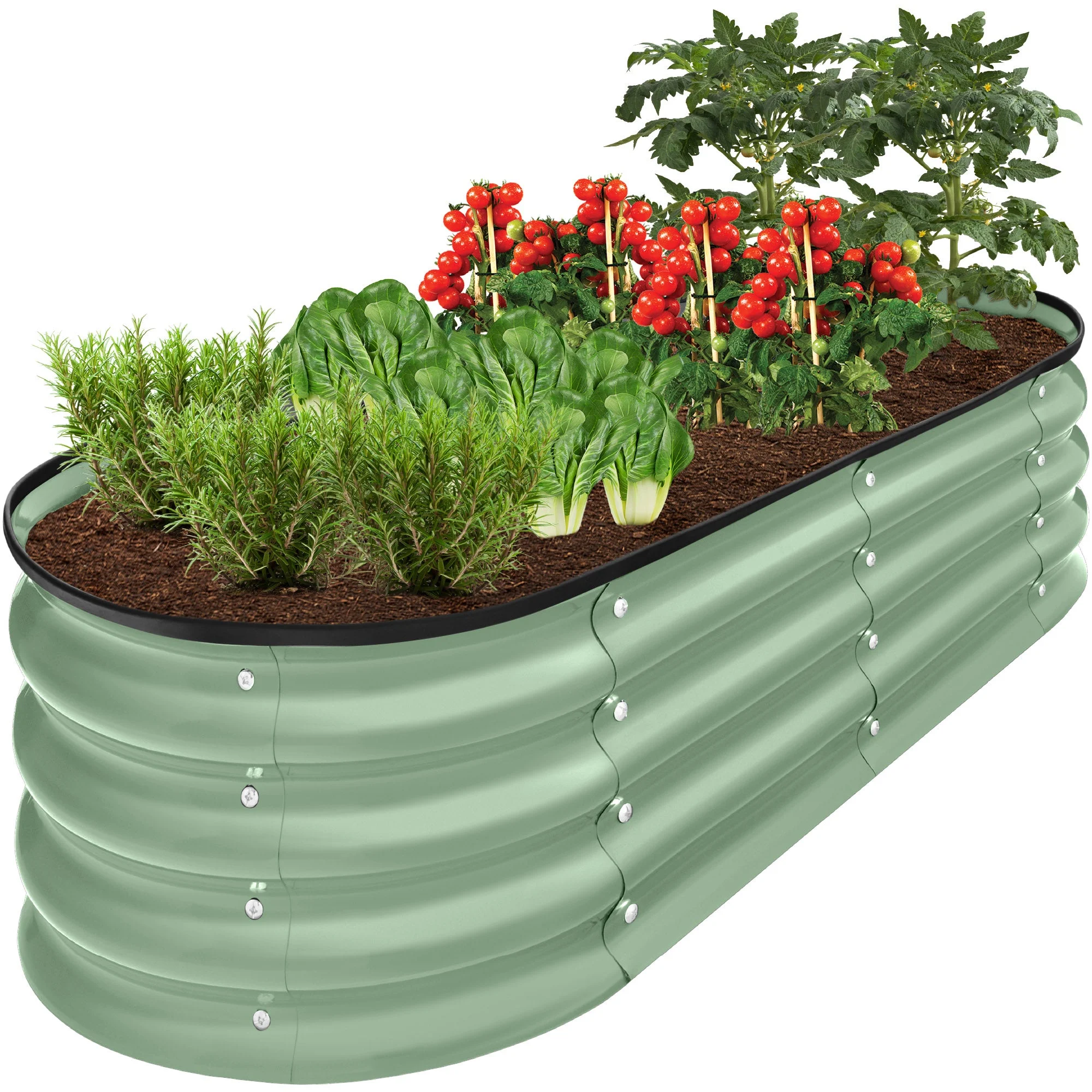 outdoor-raised-metal-oval-garden-bed-planter-box-4x2x1ft.webp Outdoor Raised Metal Oval Garden Bed, Planter Box - 4x2x1ft