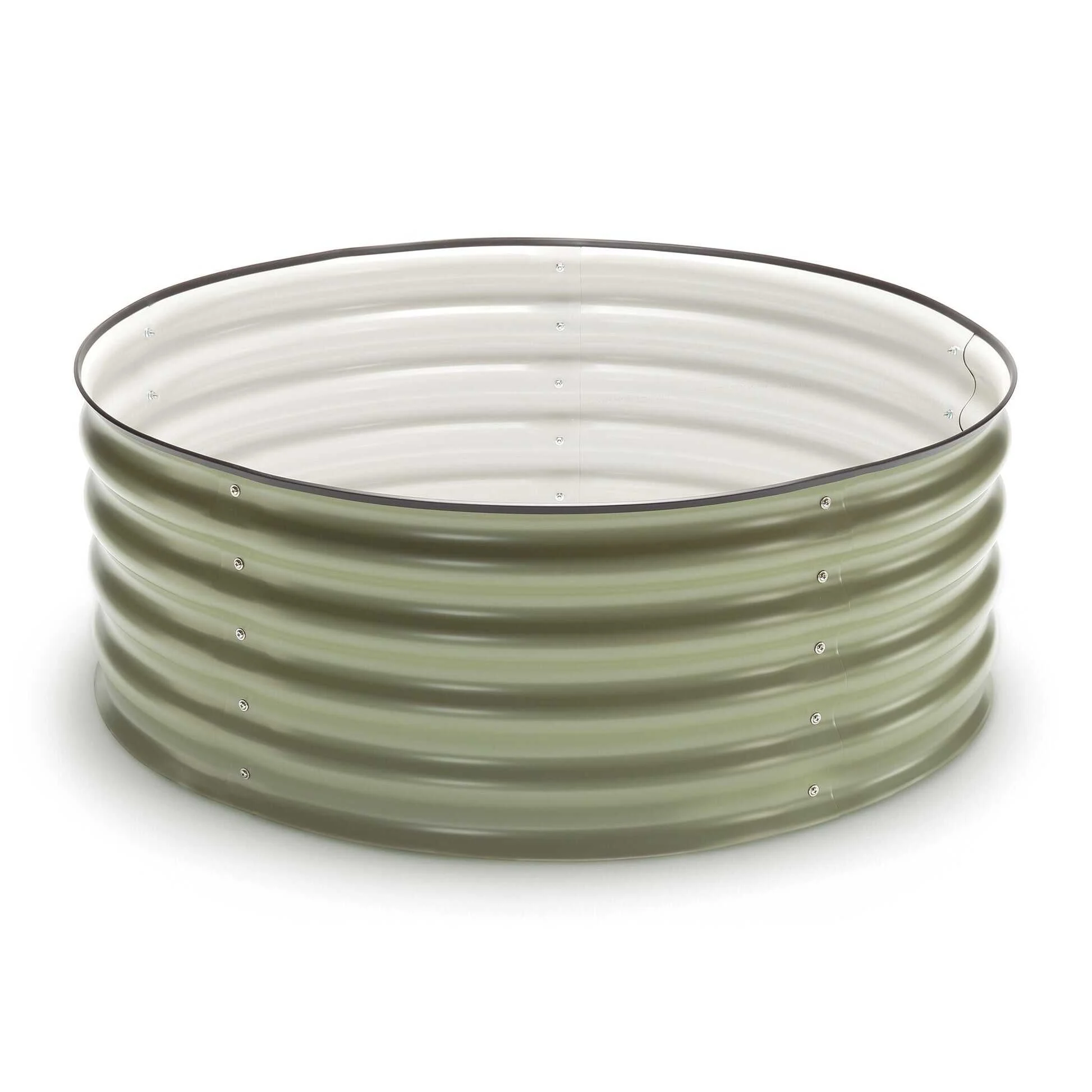 Round Metal Raised Garden Bed Kit - 15” Tall