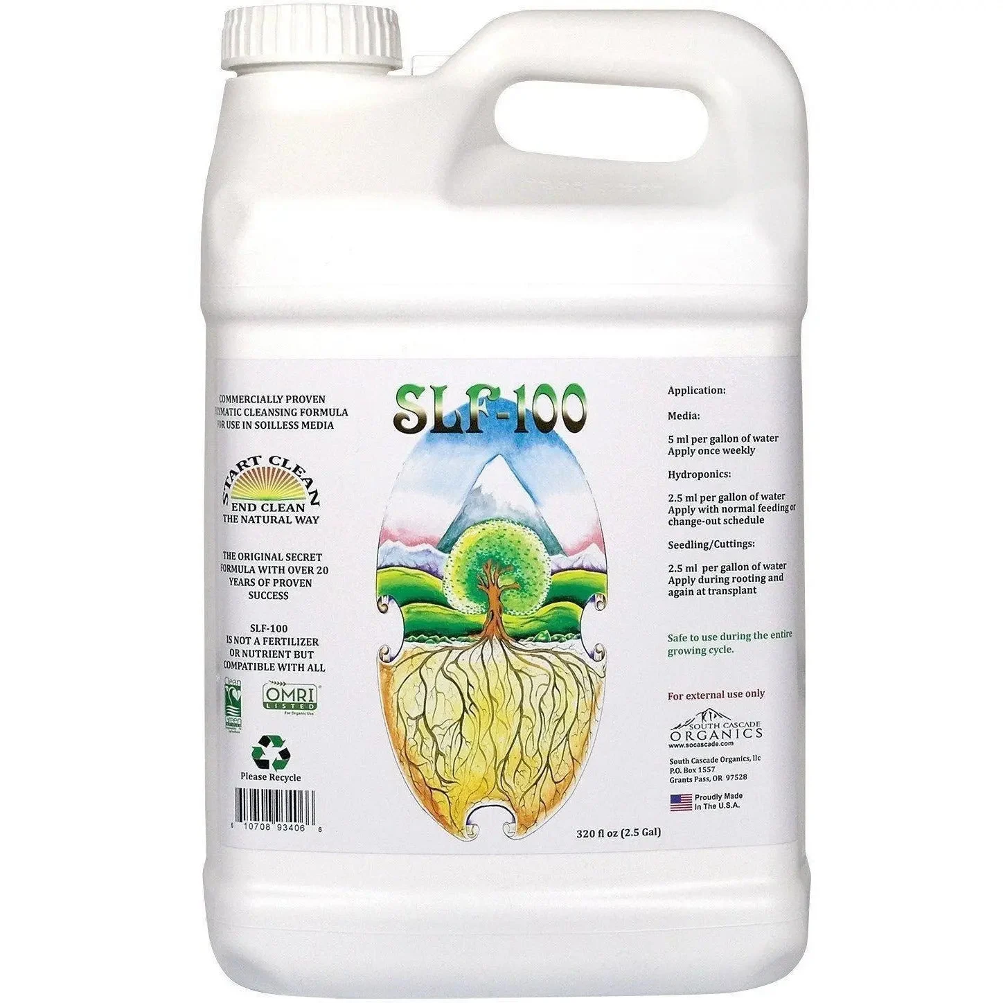 South Cascade Organics SLF-100, 2.5 gal
